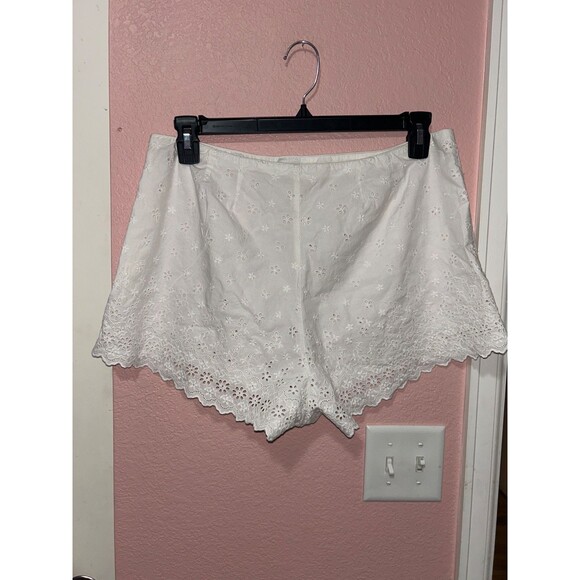 Doen Arbre Women’s Cotton Eyelet Shorts size 10 No size Tag Retro Boho Coquette - Picture 8 of 9